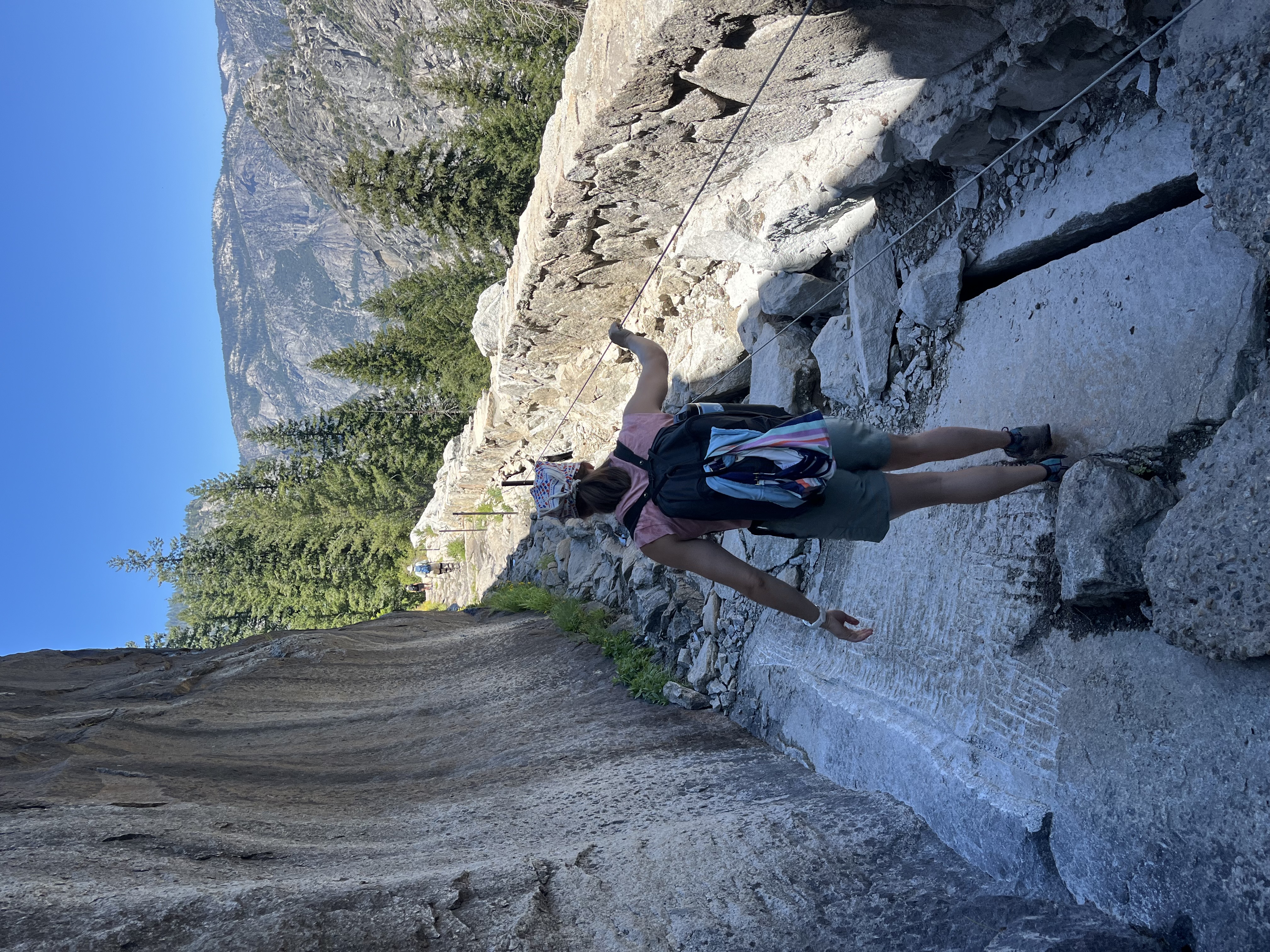 Abby hiking